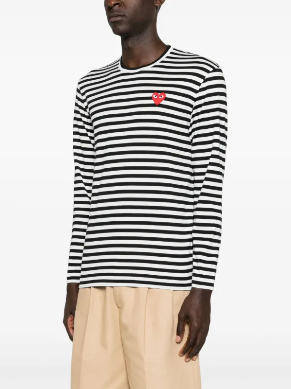 Comme des garcons long sleeve black on sale