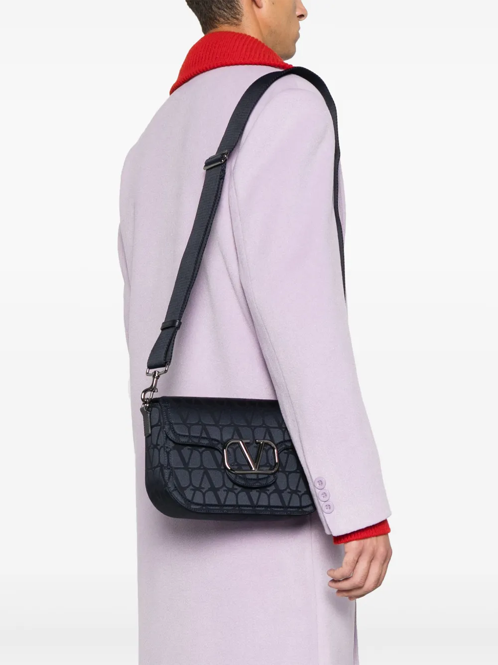 Valentino Garavani Toile Iconographe shoulder bag - Blauw