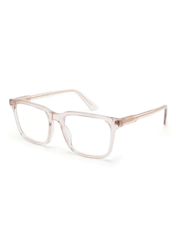 Clear frame glasses gucci on sale