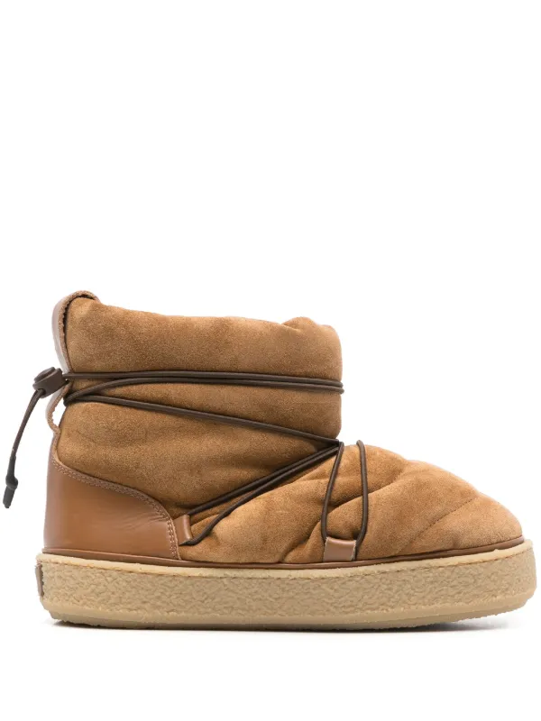 Isabel Marant Heta Suede Ankle Boots in Black