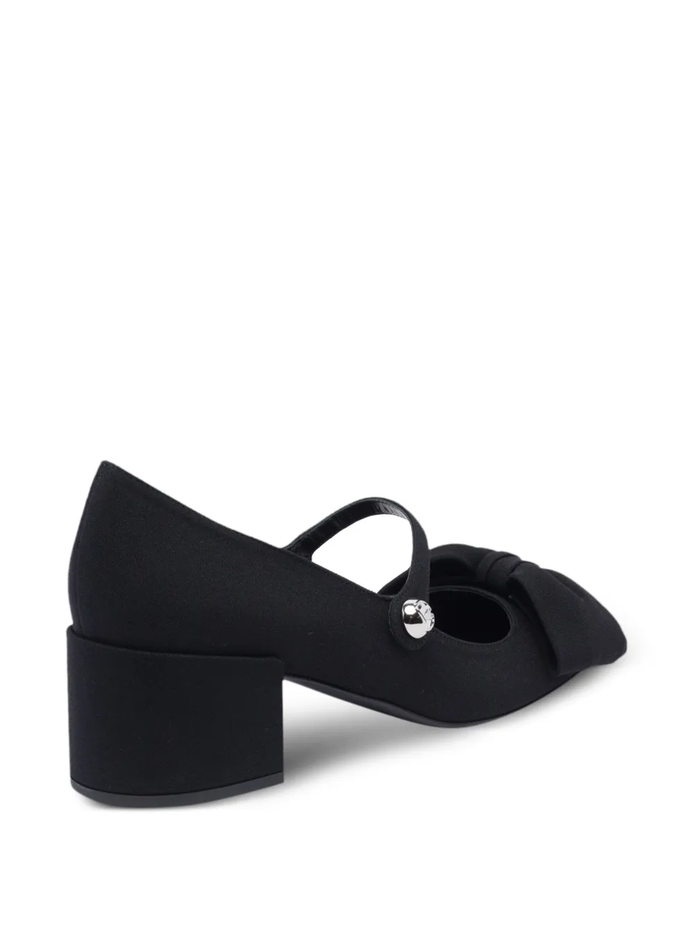 Valentino Garavani 55mm bow-detailed Mary Jane pumps Black