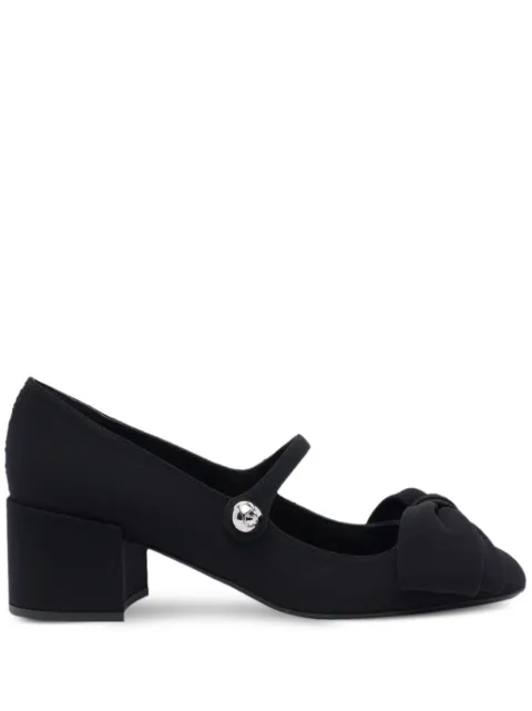 Valentino Garavani 55mm bow-detailed Mary Jane pumps