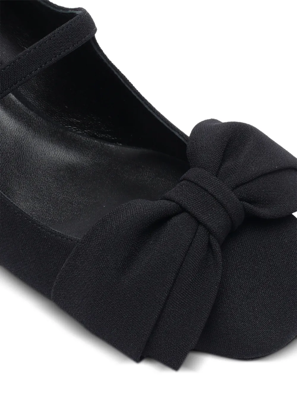 Valentino Garavani 55mm bow-detailed Mary Jane pumps Black