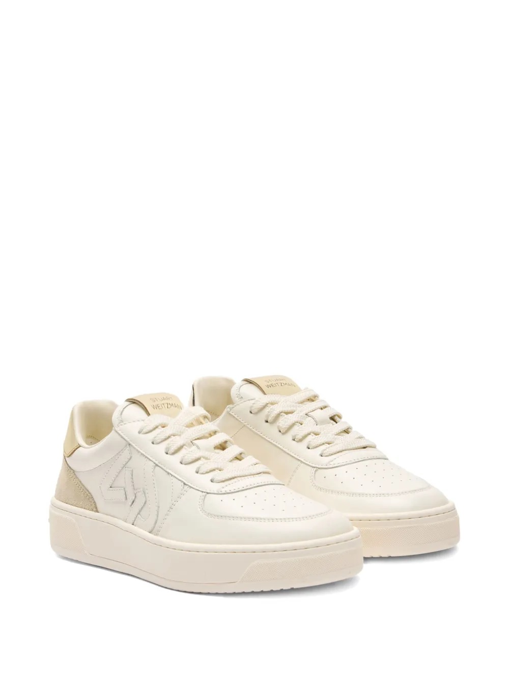 Stuart Weitzman SW Courtside logo-detail sneakers Neutrals