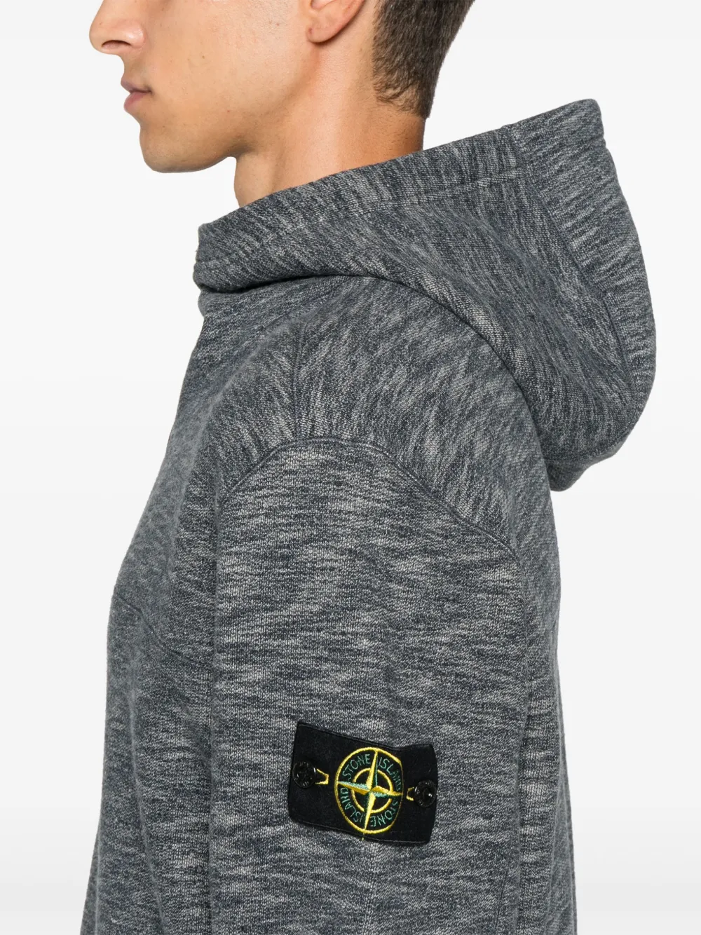 Stone Island Hoodie met Compass-logopatch Grijs
