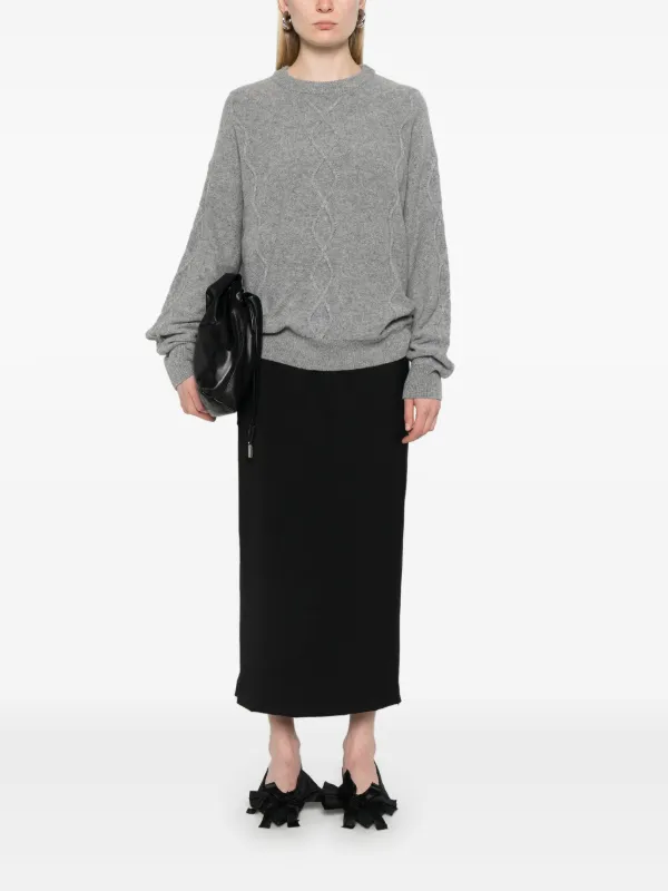 Filippa K ケーブルニット セーター | グレー | FARFETCH JP