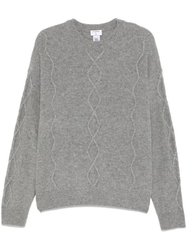 【関税込み】Filippa K グレー Andrew セーター Filippa K リブニット セーター | グレー | FARFETCH JP