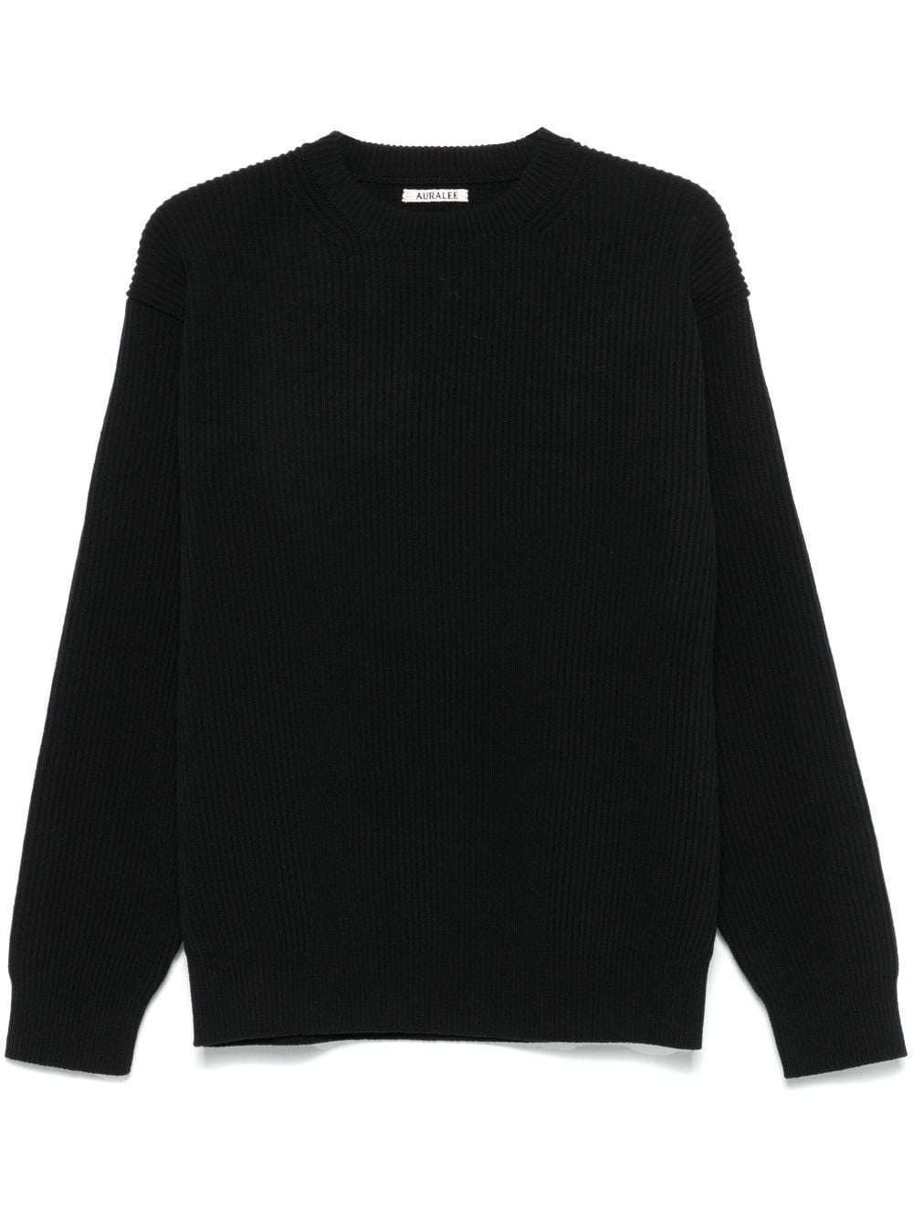 Auralee ribbed-knit wool sweater - Nero