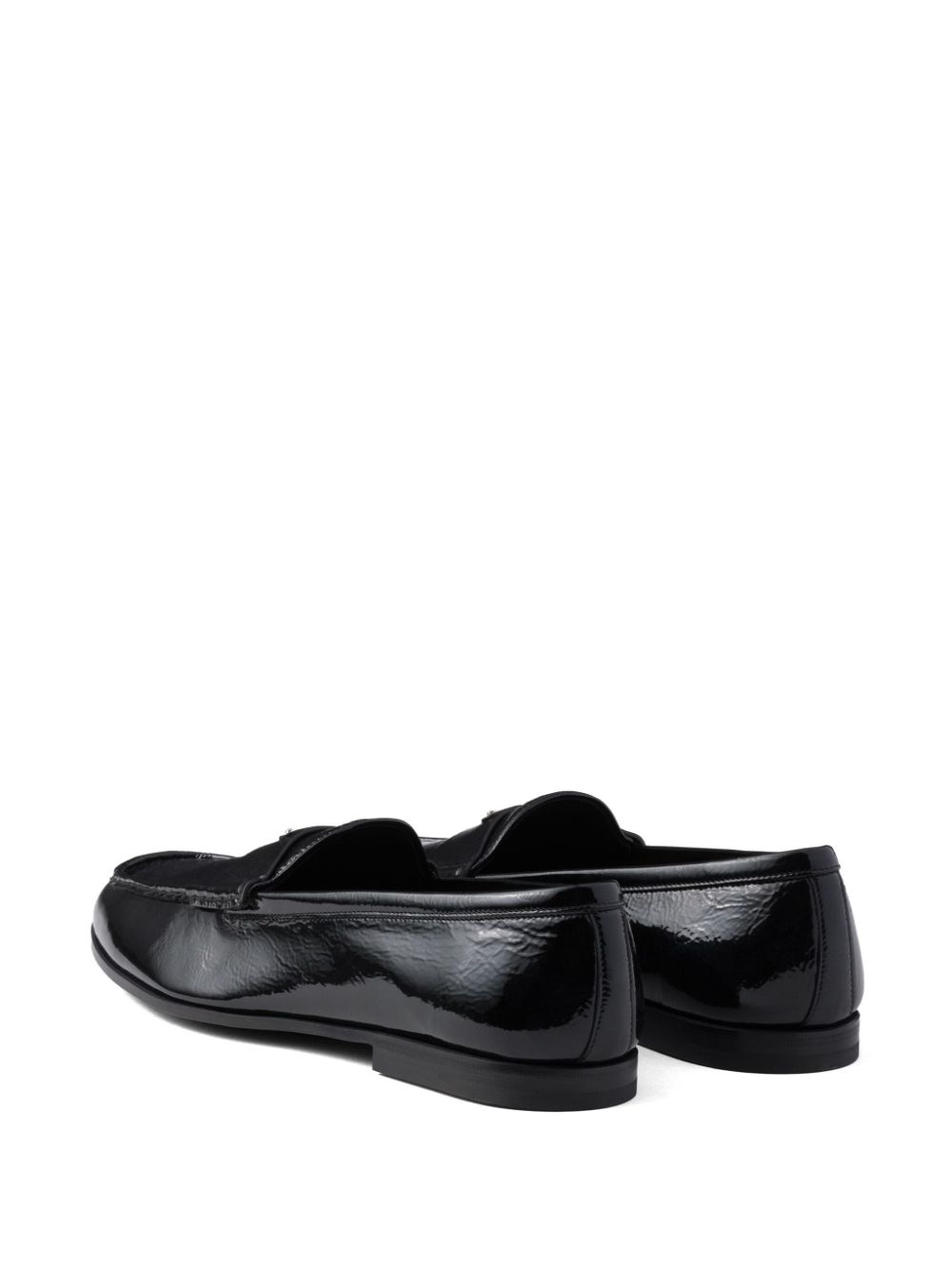 Prada Naplak loafers Zwart