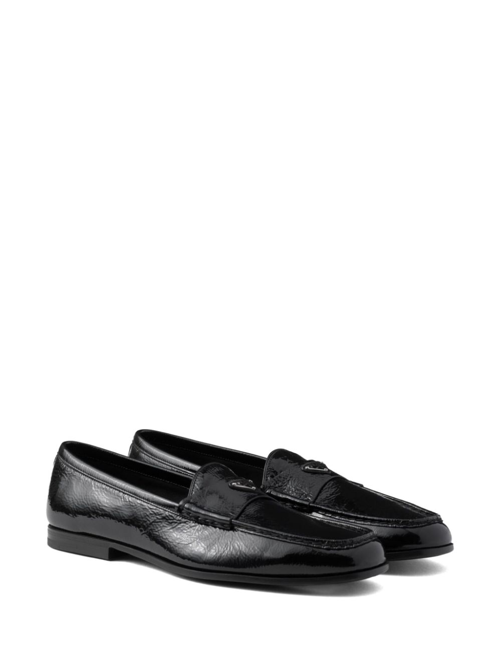 Prada Naplak loafers Zwart