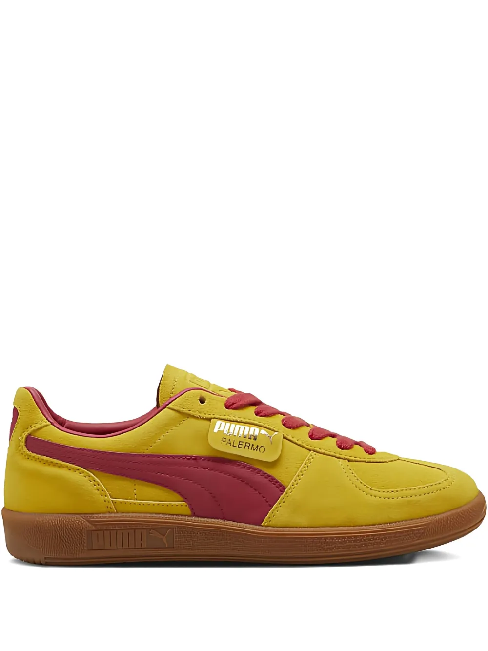 PUMA Palermo "Pelé Yellow Club Red" sneakers
