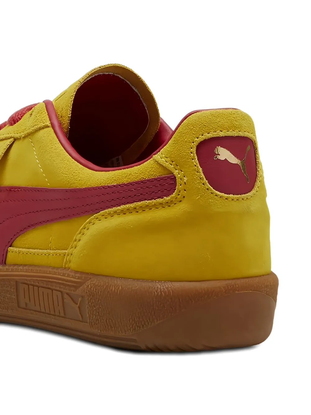 PUMA Palermo "Pelé Yellow Club Red" sneakers