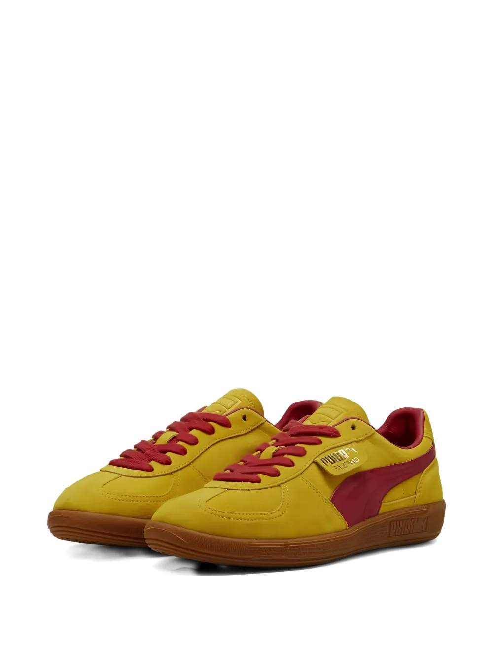 PUMA Palermo "Pelé Yellow Club Red" sneakers