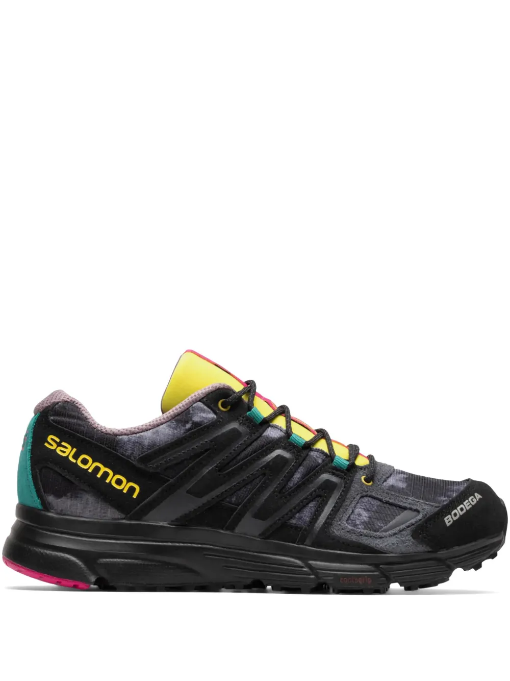 Salomon X-Mission 4 "Bodega Black Yellow" sneakers Zwart