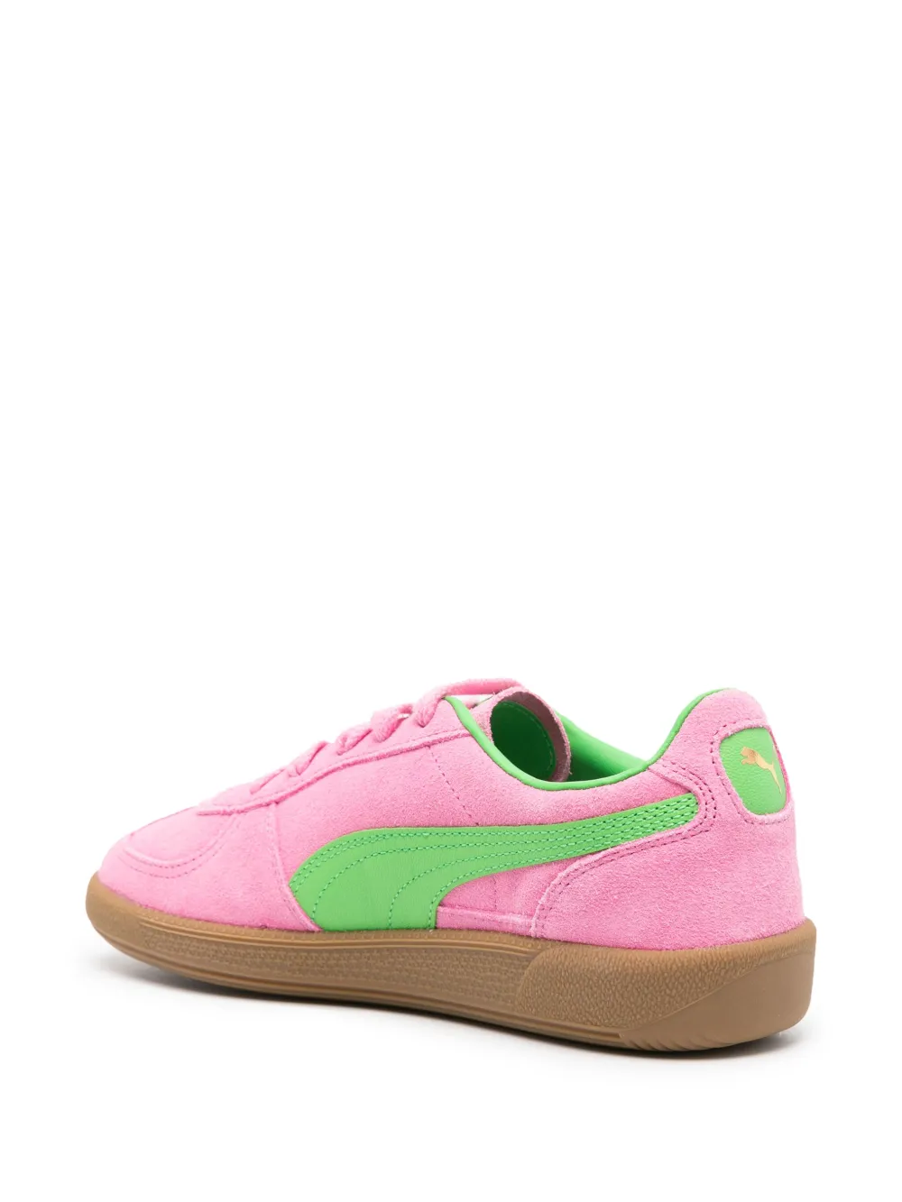 Puma Palermo Special Sneakers In Pink And Green In Pink Delight/green/gum
