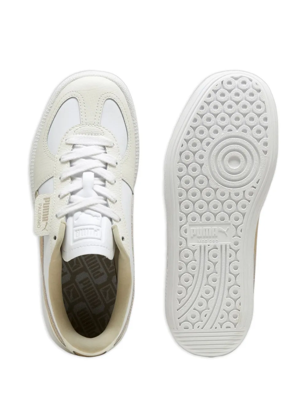 PUMA Palermo "White Warm White" sneakers