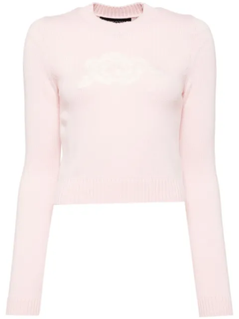Cynthia Rowley rose-intarsia jumper