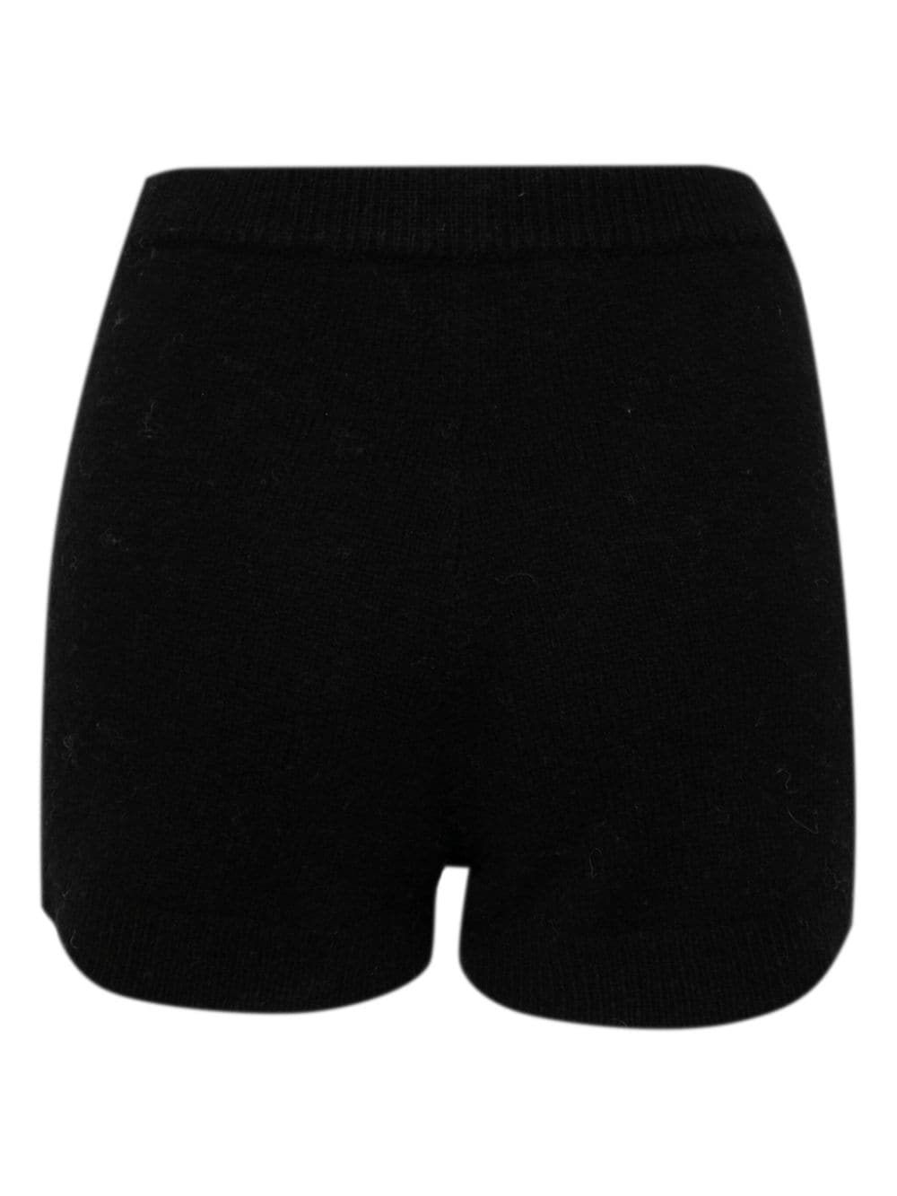 Shop Cynthia Rowley Wool Knit Shorts In Schwarz