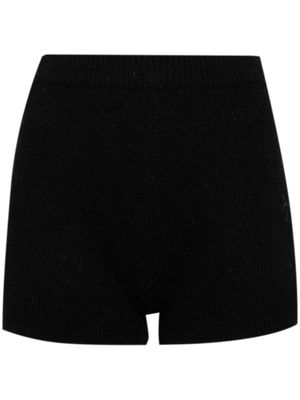 Shop Cynthia Rowley Wool Knit Shorts In Schwarz