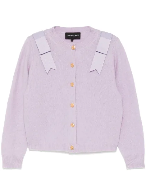 Cynthia Rowley ribbon-embellished cardigan