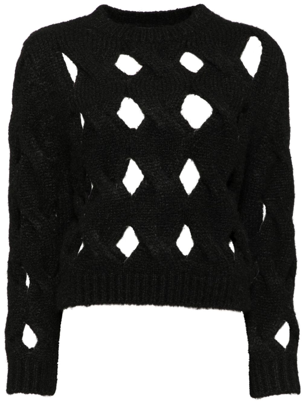 open-knit jumper