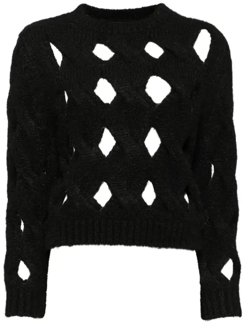 Cynthia Rowley open-knit jumper