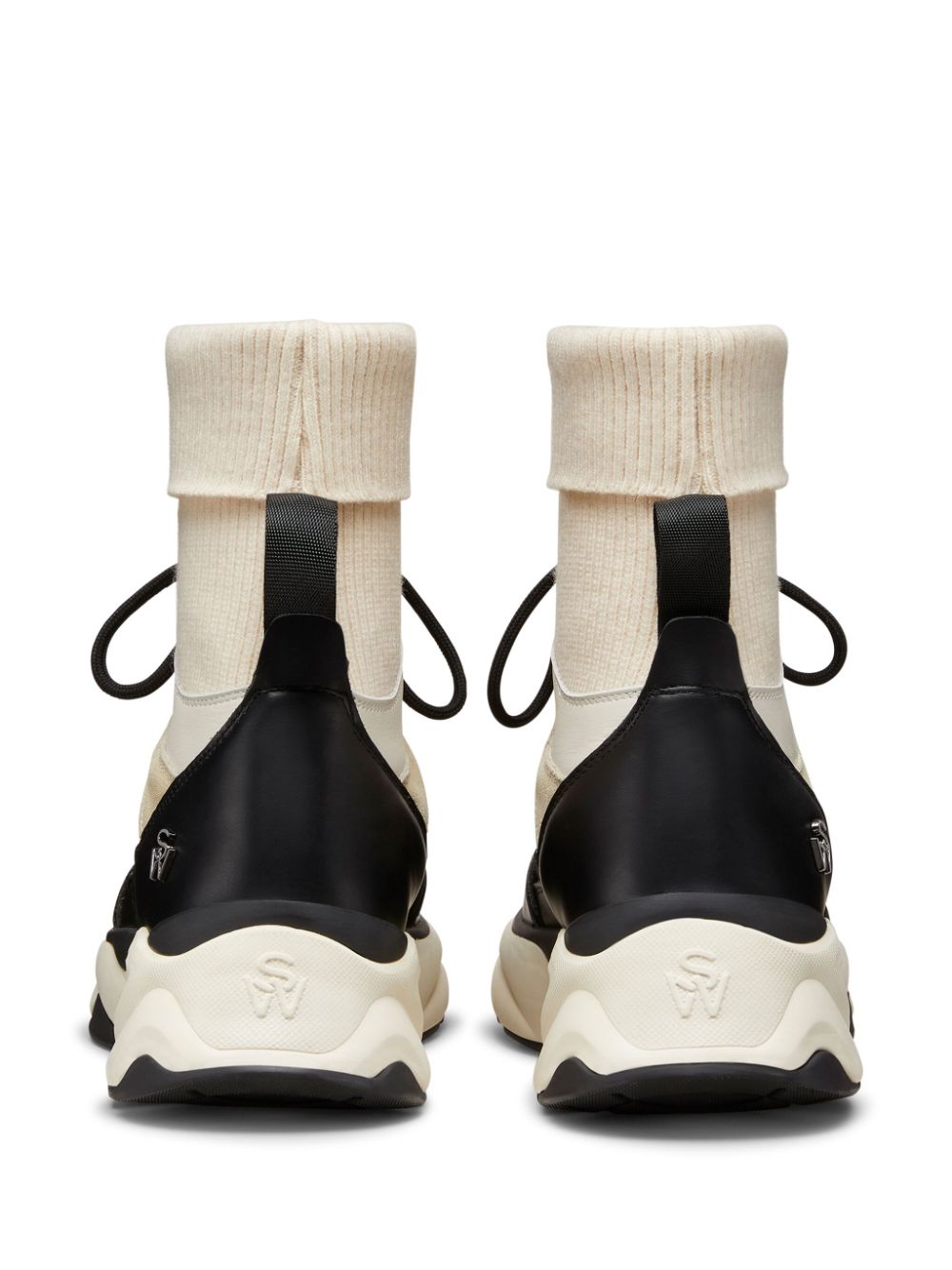 Shop Stuart Weitzman Hiker Sneakers In 黑色