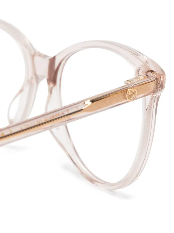 Gucci Eyewear Transparent Glasses Brown FARFETCH PH