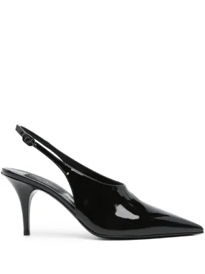 Miu Miu スリングバック パンプス | ブラック | FARFETCH JP