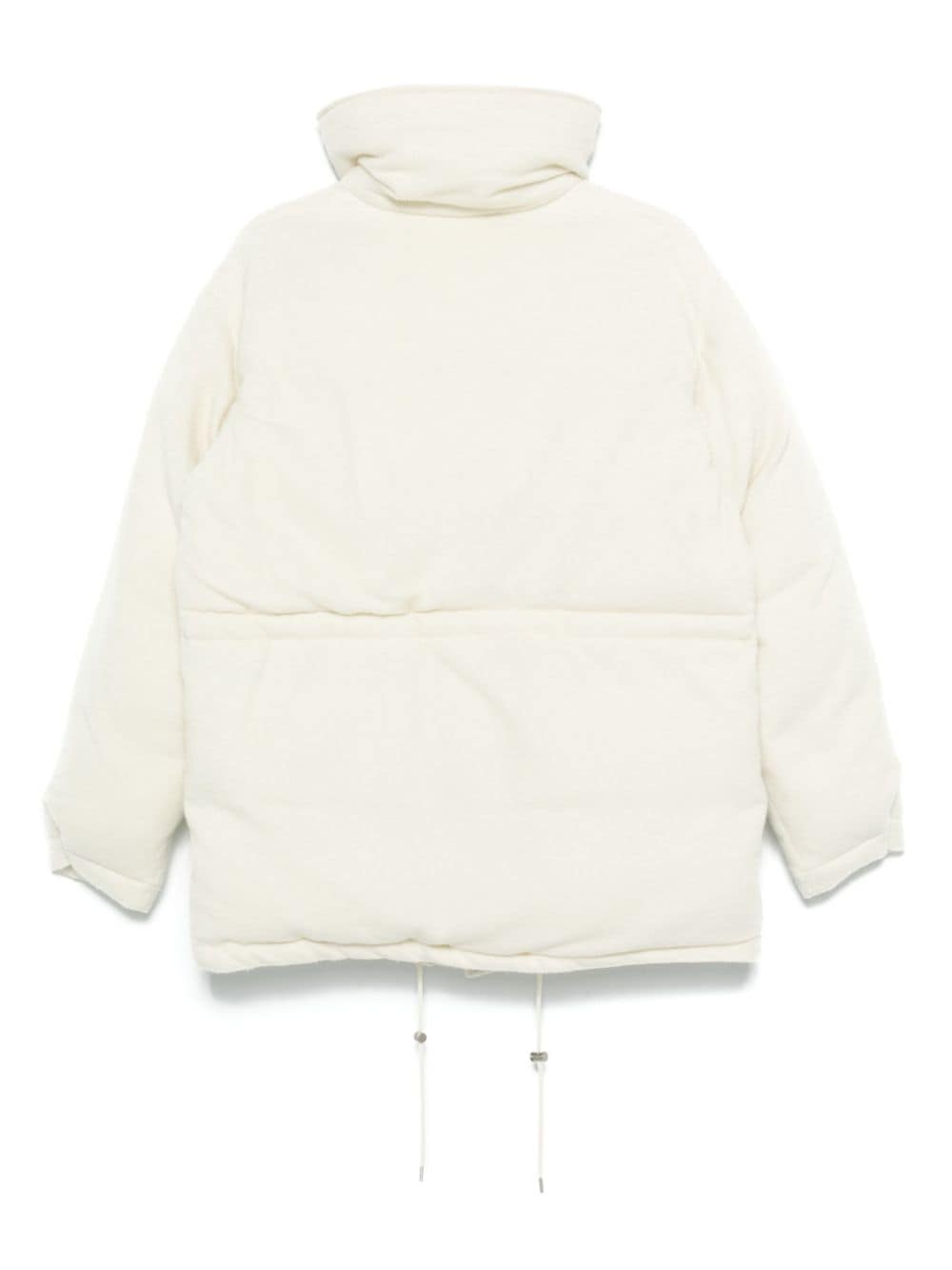 Shop Auralee Brushed-finish Puffer Jacket In 白色