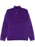 Auralee half-zip sweater - Purple