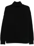 Auralee ribbed-knit wool sweater - Black