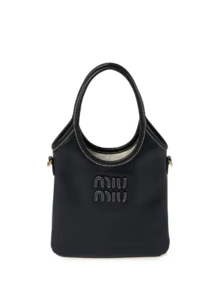 トートバッグ MIU MIU IVY LEATHER BAG Miu Miu Ivy Leather Tote Bag | Black | FARFETCH JO