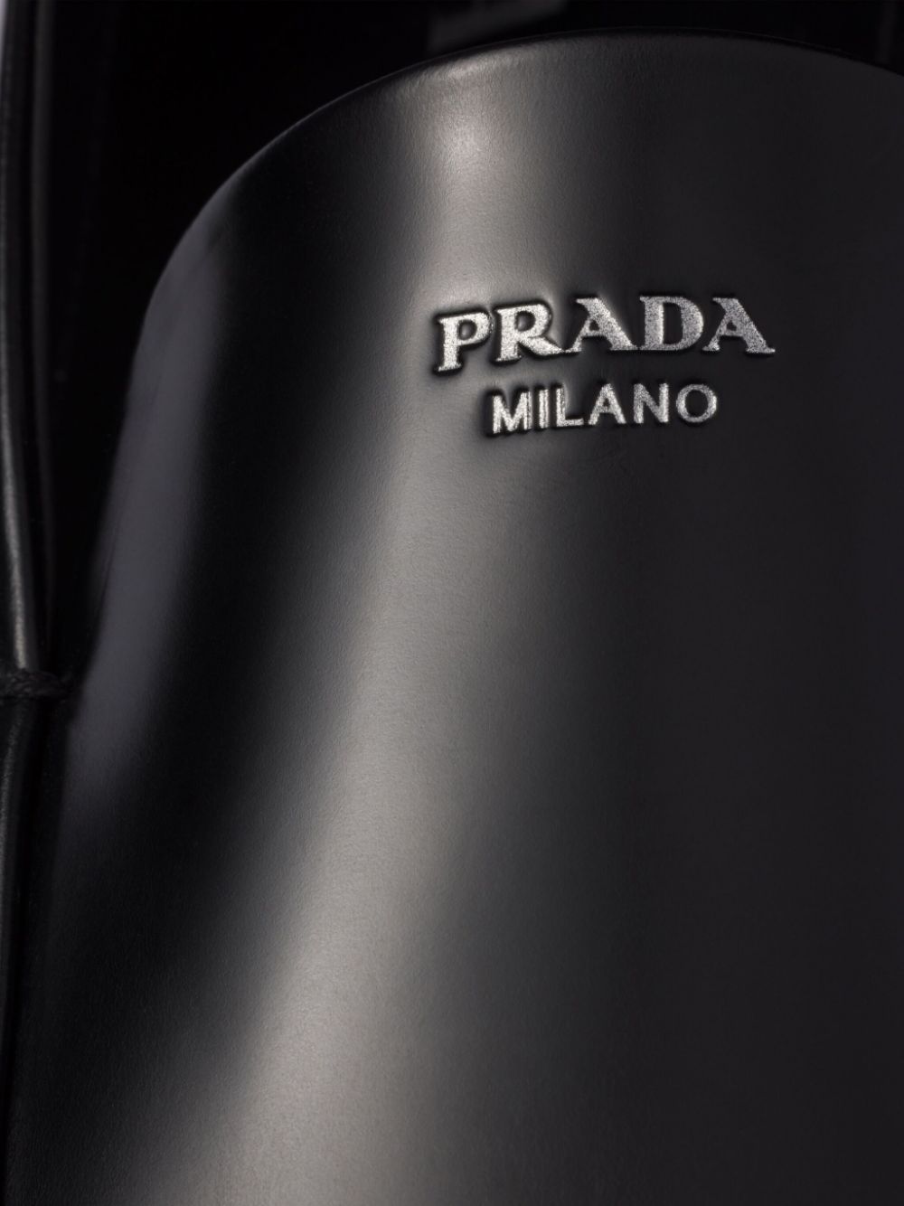 Prada Leren loafers - Zwart