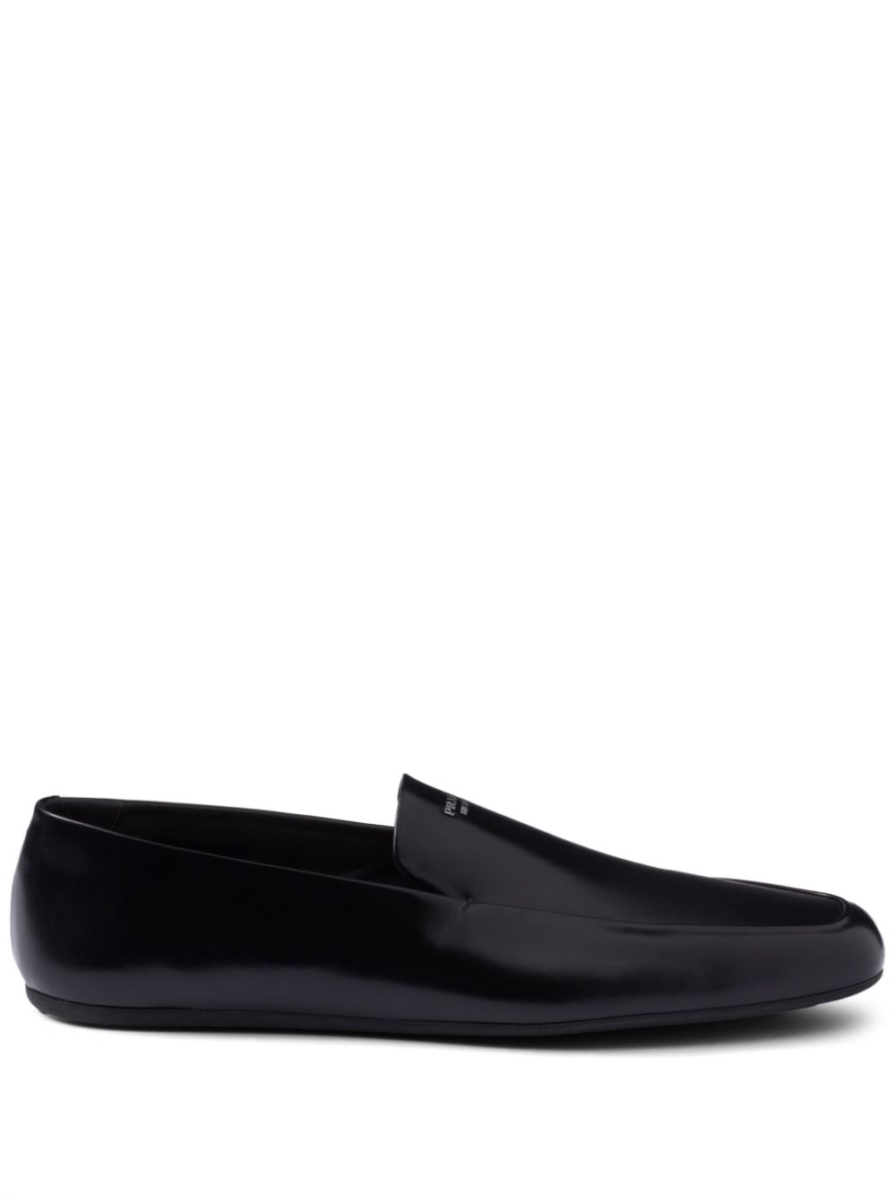 Prada Leren loafers Zwart