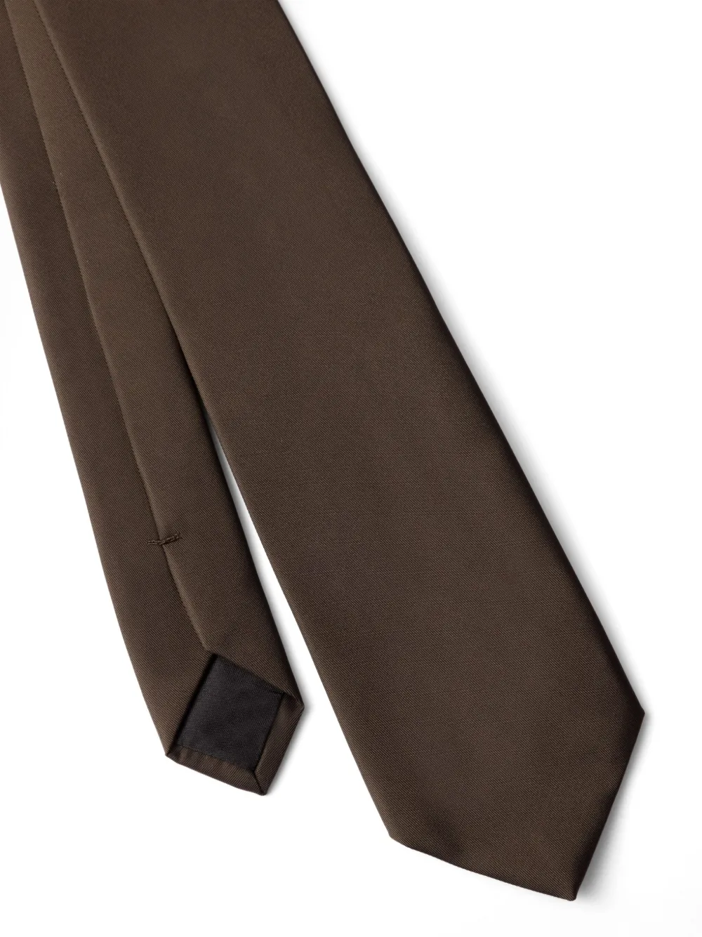 Prada Stropdas met driehoekig logo - Bruin