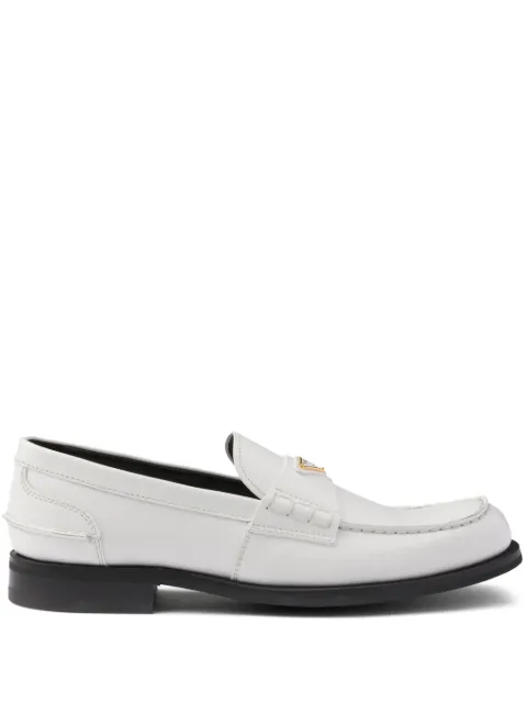 Prada leather loafers