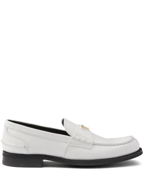 Prada mocassins en cuir - Blanc - Prada - Modalova