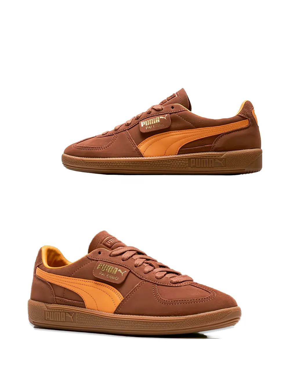 PUMA Palermo "Brown Mushroom Ginger Tea" sneakers