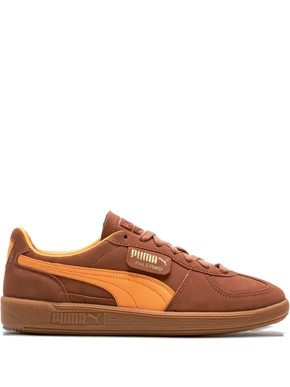 PUMA Palermo "Brown Mushroom Ginger Tea" sneakers