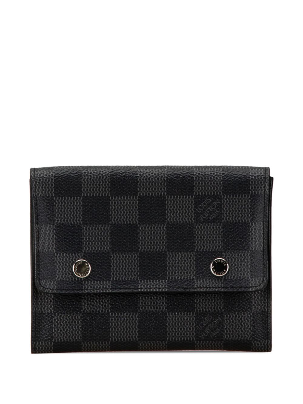 Louis Vuitton Pre-Owned 2009 Damier Graphite Compact Modulable Wallet small wallets - Black