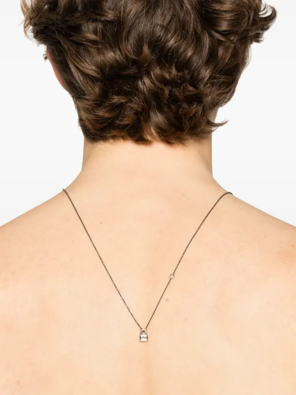 WERKSTATT:MÜNCHEN Mini Lock Necklace | Silver | FARFETCH AZ
