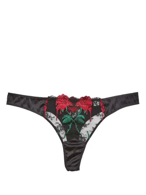 String Vampire Rose à broderies - Fleur Du Mal - Modalova