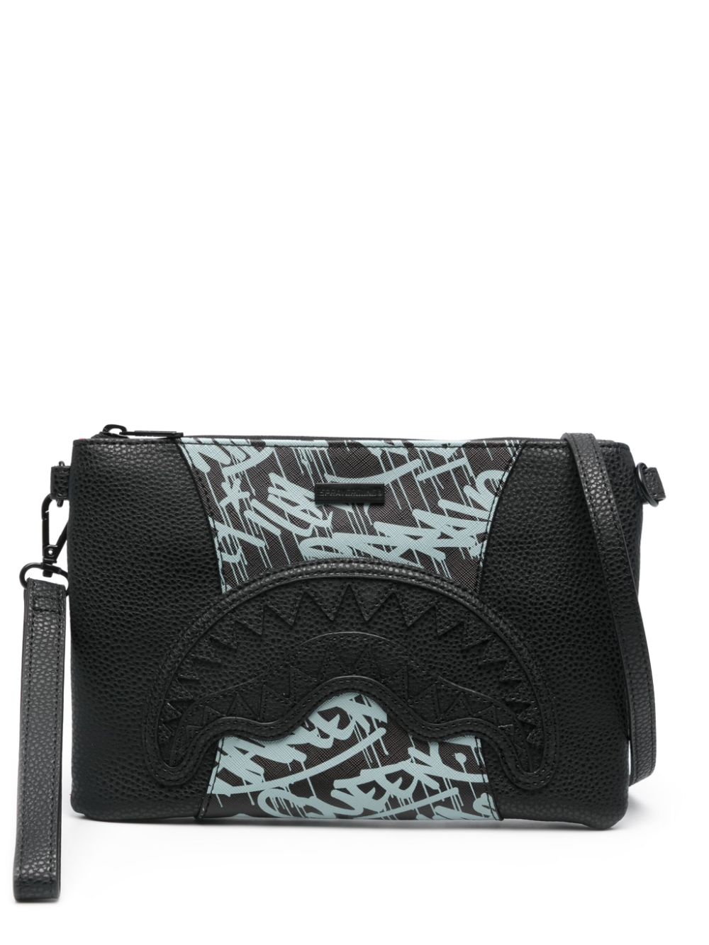 sprayground kid Midnight Raceway Graffiti cross body bag - Black