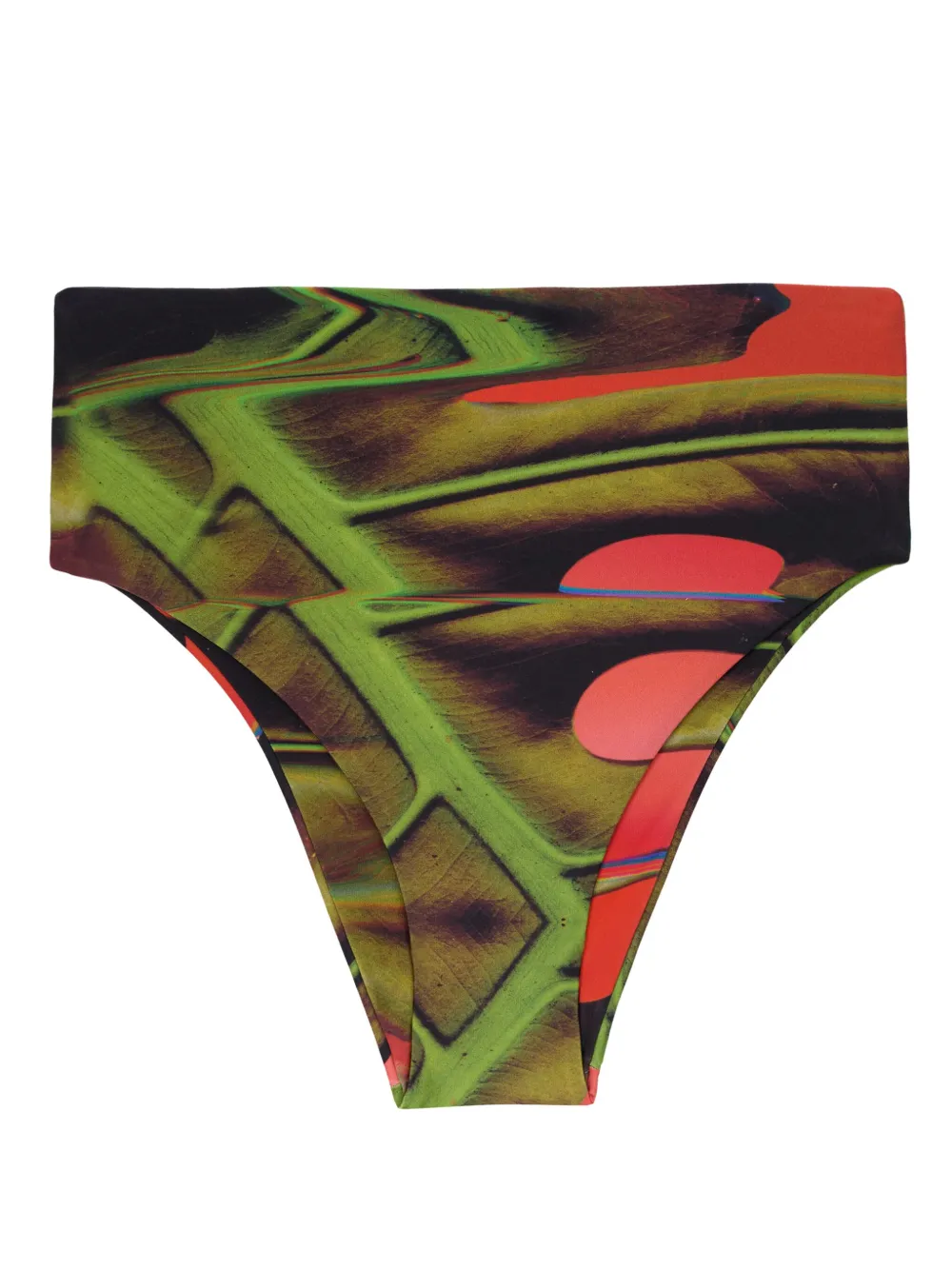 abstract-pattern print bikini bottoms