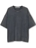 Alexander Wang embossed-logo T-shirt - Grey