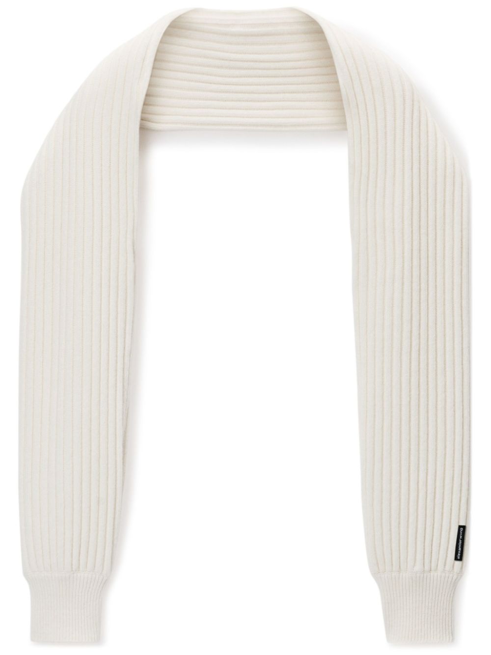 Alexander Wang logo-tag scarf - Neutrals