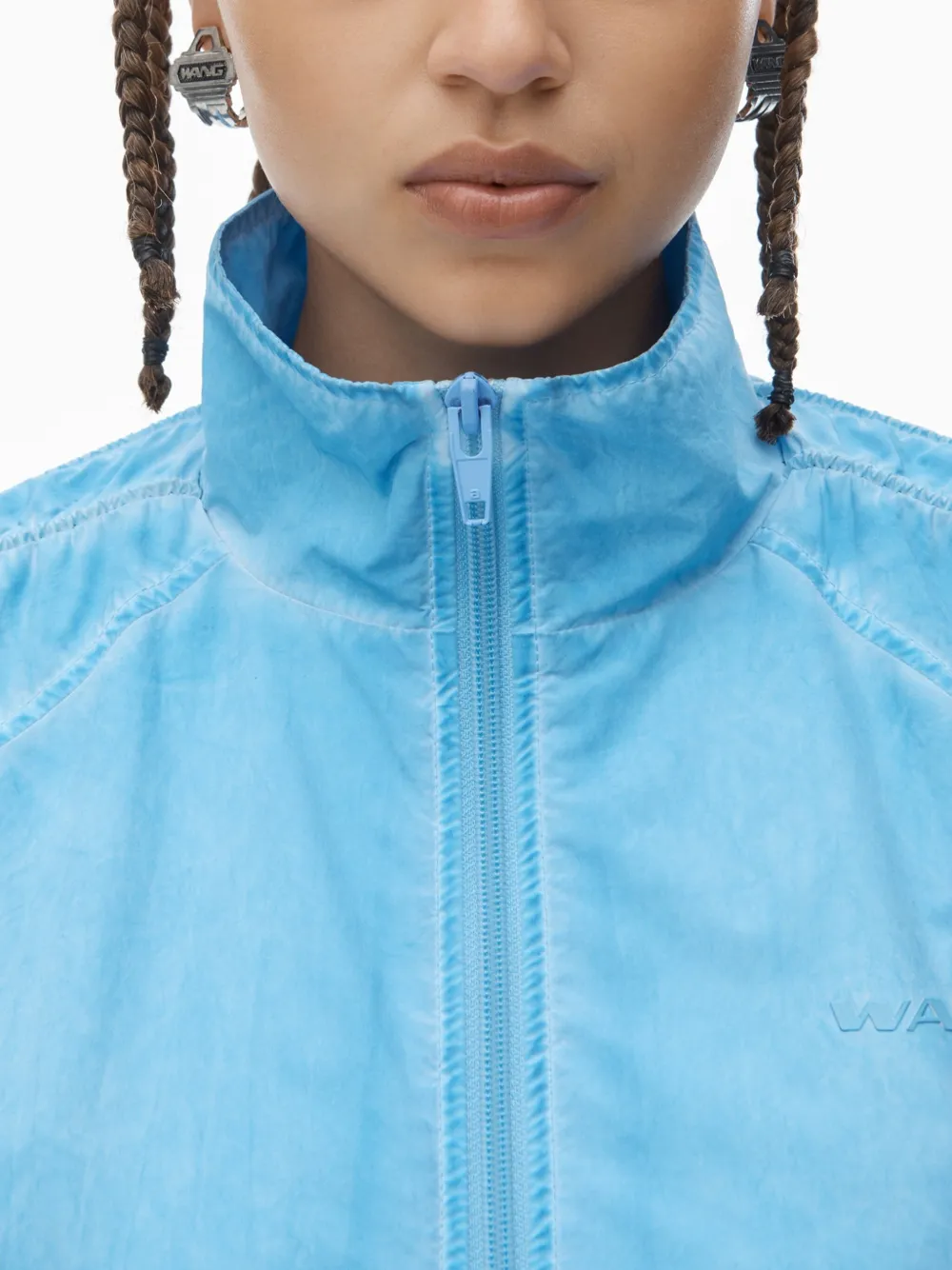 Alexander Wang Trainingsjack met ruches Blauw