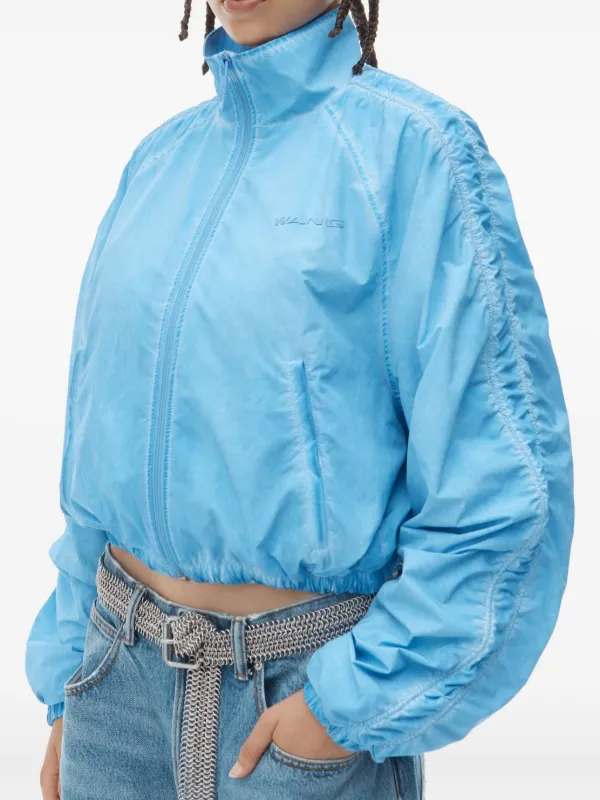 Alexander Wang Ruched Track Jacket | Blue | FARFETCH