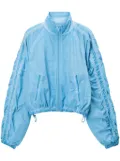 Alexander Wang ruched track jacket - Blue